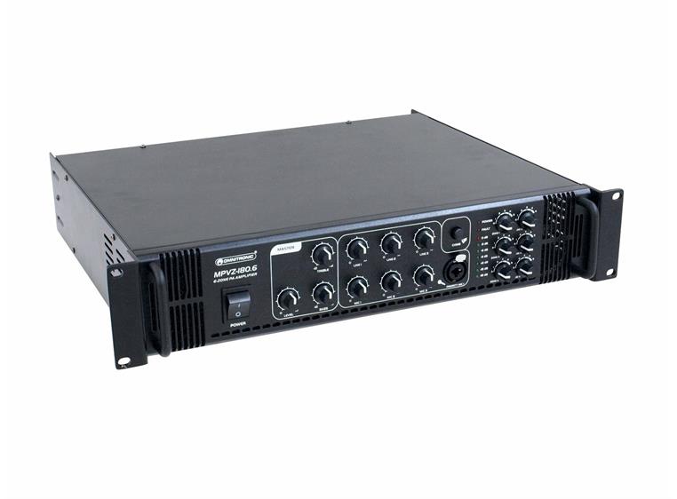 OMNITRONICMPVZ-180.6 PA mixing amplifier 6-zone PA mono mixing amplifier